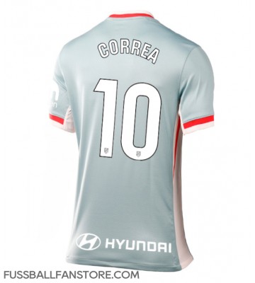 Atletico Madrid Angel Correa #10 Replik Auswärtstrikot Damen 2024-25 Kurzarm